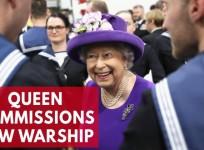 Queen commissions Britains most expensive aircraft carrier