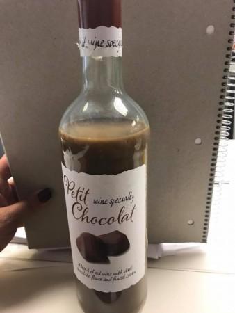 Chocolate wine,