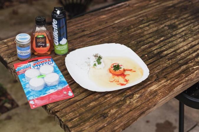 The mouth-watering photographs of the dishes were made of bleach tablets, shaving foam and gloss paint. Representational Image