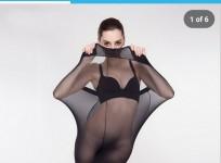 The controversial advert of plu-size tights on e-commerce site Wish