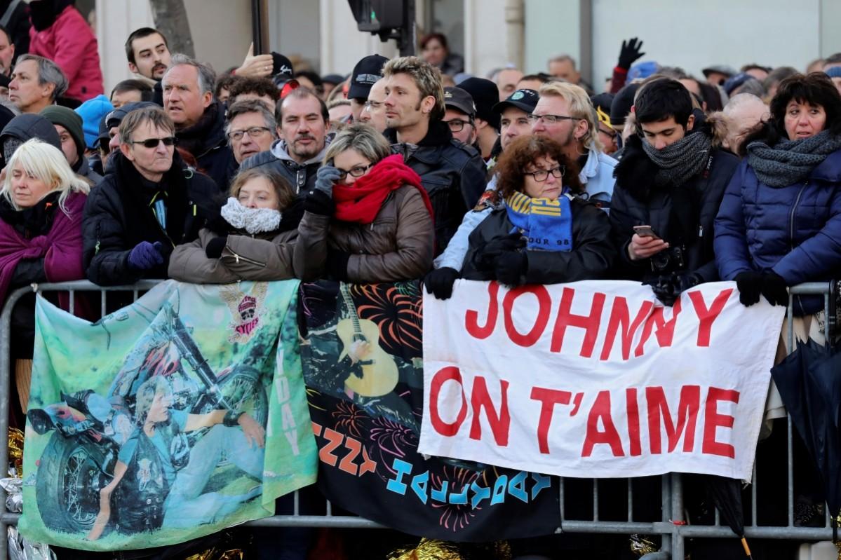 Johnny Hallyday S Funeral Thousands Gather To Bid Farewell To France S Elvis Presley Photos Ibtimes India