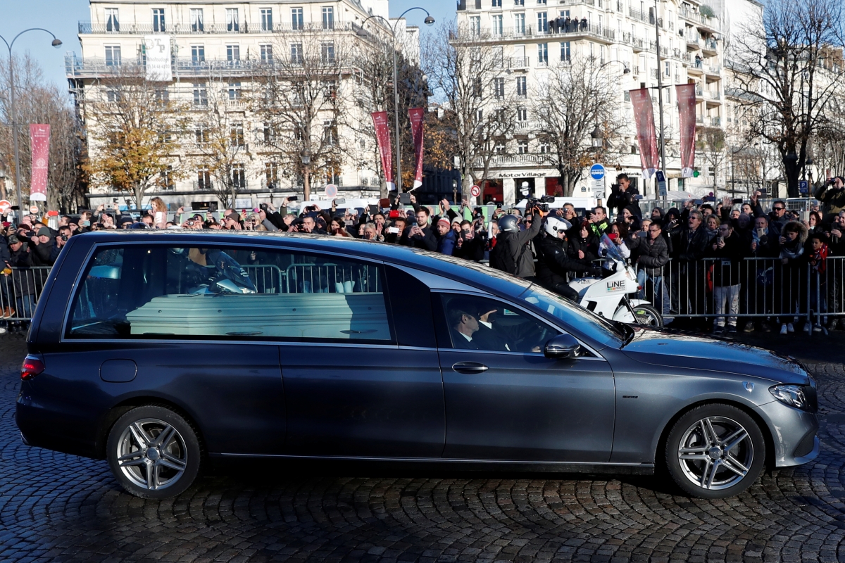 Tribute to French singer and actor Johnny Hallyday