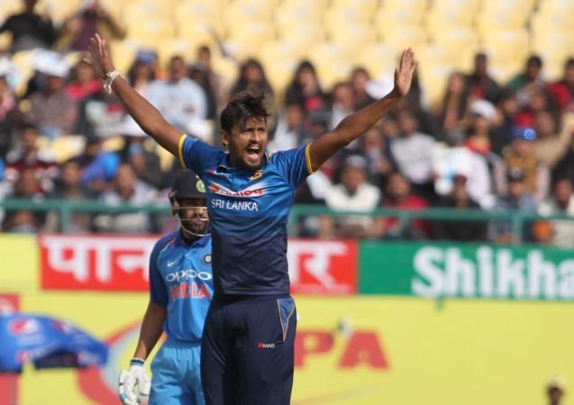 Suranga Lakmal picked up four wickets in the first ODI in Dharamsala on Sunday. Suranga Lakmal