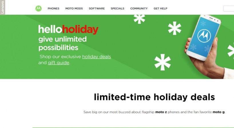 Motorola Holiday Sale 2017 goes live: Here are best deals on Moto Z2, Moto X4, G5 series and more you should not miss Motorola, Holiday sale 2017, Christmas, shopping guide