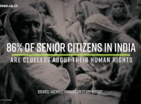 86% of senior citizens unaware of human rights