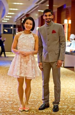 Tai Tzu Ying and Kidambi Srikanth at BWF Awards Gala Dinner 2017 Kidambi Srikanth and Tai Tzu Ying