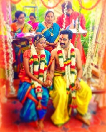 Ashwin Kkumar and Sushmita on their wedding day Ashwin Kkumar, Sushmita