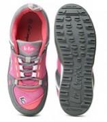 Pink and grey colourblocked sneakers