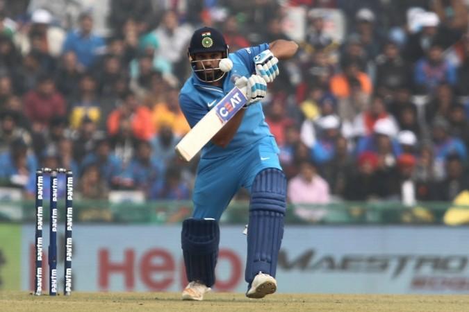 Rohit Sharma plays a shot en route to his double century in Mohali on Wednesday (December 13). Rohit Sharma