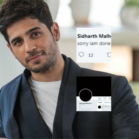 Sidharth Malhotra's Twitter profile Sidharth
