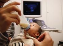 Infants consuming milk