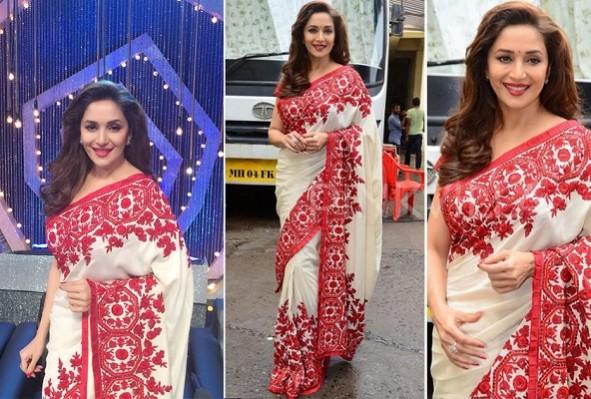 Madhuri Dixit in Manish Malhotra saree