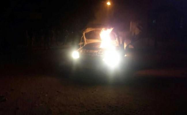 The car of the priests was burnt outside the police station by unknown assailants. Satna car burning- carol singers