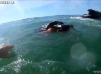Dramatic video shows deputy rescue man thrown from jet ski