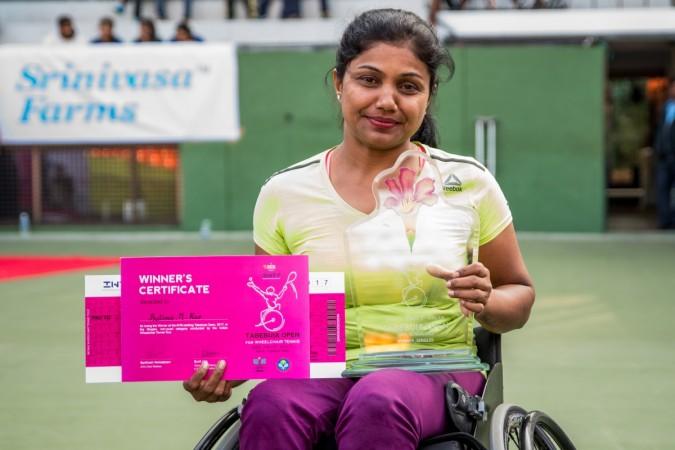 Women's singles champion Prathima Rao in Bengaluru Prathima Rao