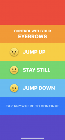 Rainbrow — iPhone X Eyebrow-Controlled Game