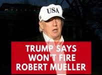 Trump shoots down rumours, says no plans to fire Russia probe chief Robert Mueller