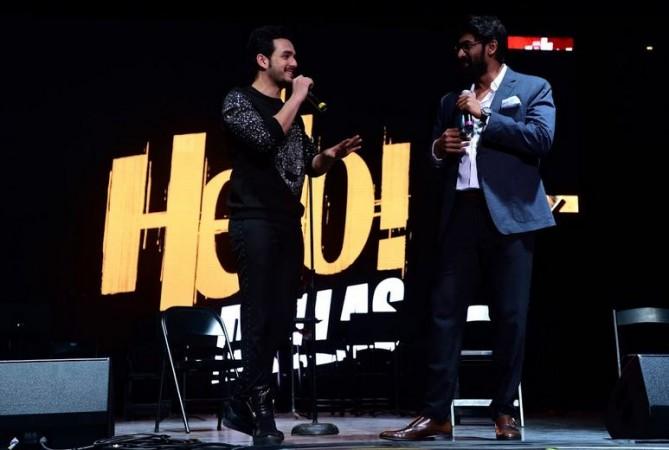 Akhil Akkineni and Rana Daggubati at Hello US tour Akhil Akkineni and Rana Daggubati at Hello US tour