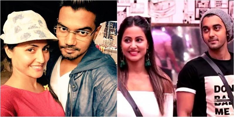 Hina Khan and Rocky Jaisal (left) Hina Khan and Luv Tyagi (right) Hina Khan and Rocky Jaisal (left) Hina Khan and Luv Tyagi (right)