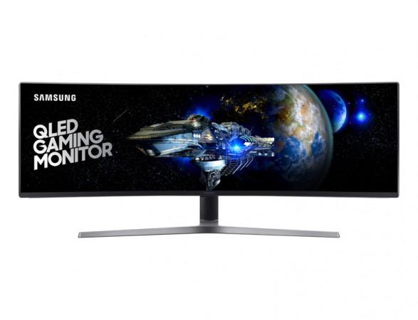 The Samsung CH90 super ultra-wide QLED monitor Samsung CH90 ultra wide monitor
