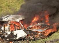 Car on fire