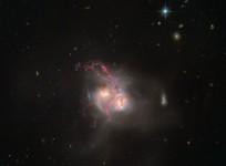 galaxy NGC 5256, galaxy, ESA,