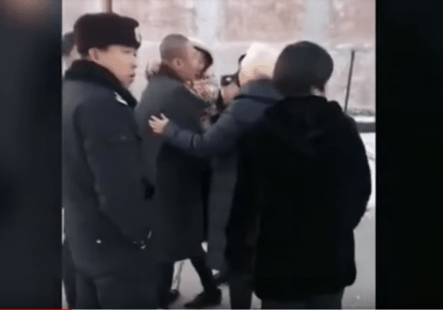 The video shows Li Shiyuan hugging his wife and mother as the officers gather around the family and wait to drive him to the Daqing funeral House, to be given a lethal injection as per China's law of capital punishment. prisoner 1