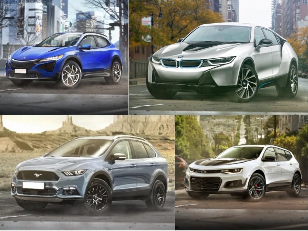 Sports cars imagined SUVs Sports cars imagined as SUVs