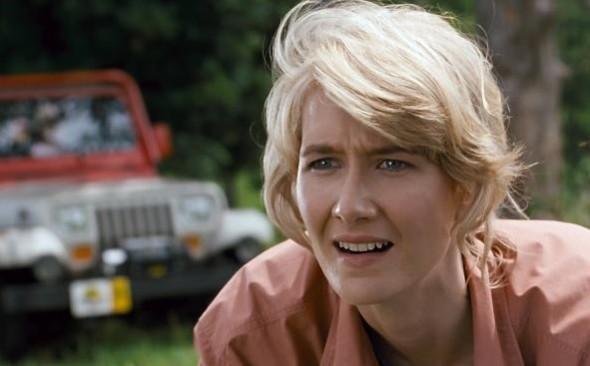 Laura Dern as Ellie Sattler in Jurassic Park. Jurassic World