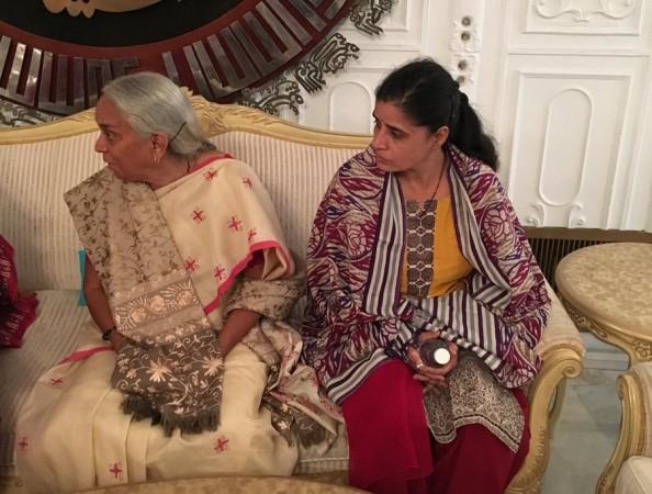 In picture: The wife and mother of Kulbhushan Jadhav at the Pakistan Foreign Office. Kulbhushan's wife and mother