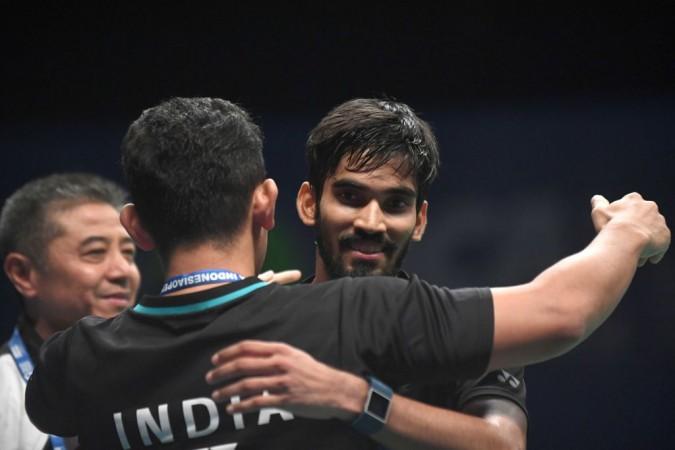 File photo of Mulyo Handoyo (L) with Kidambi Srikanth Mulyo Handoyo
