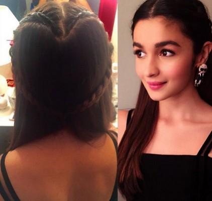 Alia Bhatt in heart braid