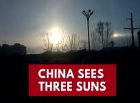 Three Suns appear in the sky in Northeast China