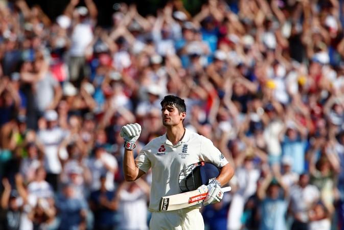 Alastair Cook celebrates his 32nd Test ton in Melbourne on Wednesday (December 27). Alastair Cook