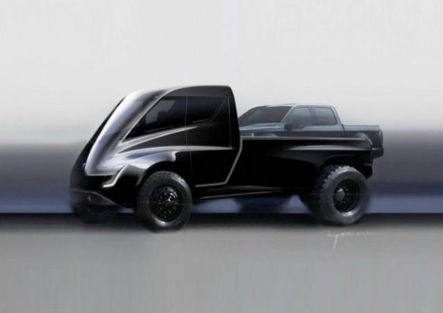 Tesla pick-up teaser Tesla pick-up teaser