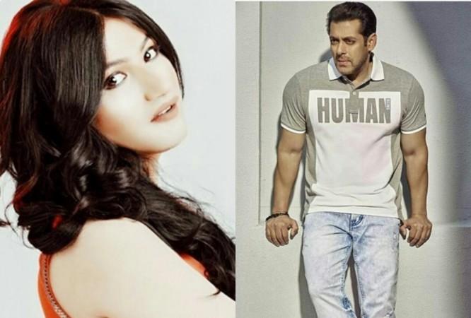 Mahika Sharma and Salman Khan Mahika Sharma and Salman Khan