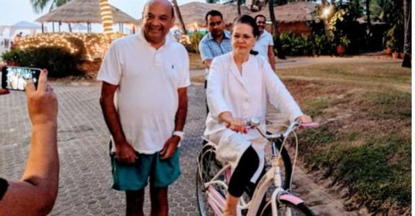 Sonia Gandhi in Goa. Sonia gandhi