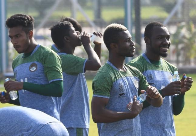The Mohun Bagan team during their training at the club ground mohun bagan