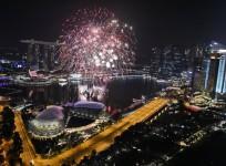 Singapore New Year fireworks