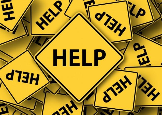 Help sign Help sign
