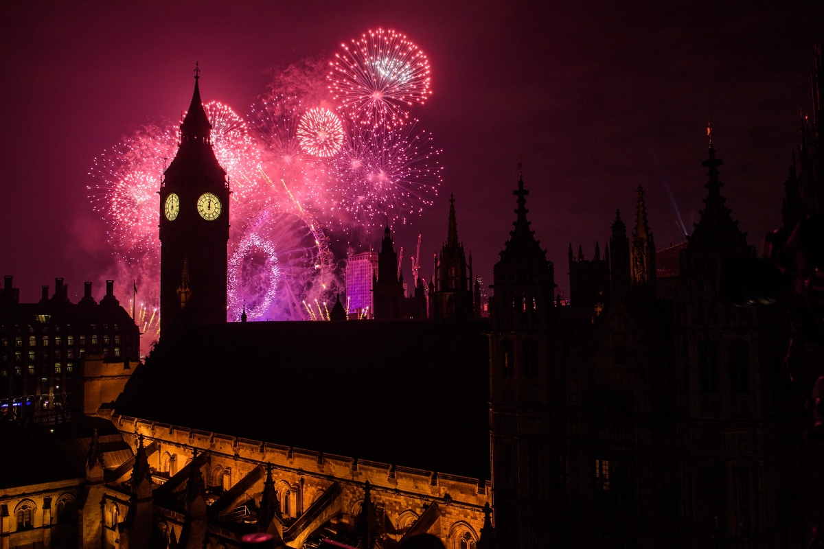 London New Year's Eve Fireworks Where to watch NYE Fireworks live