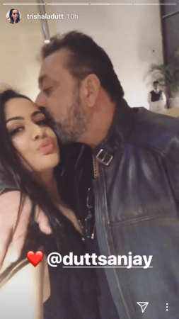Sanjay Dutt and his daughter Trishala Sanjay Dutt and his daughter Trishala