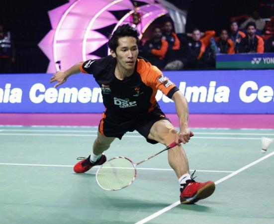 China's Tian Houwei won Delhi Dashers' Trump match on Sunday, December 31 Tian Houwei