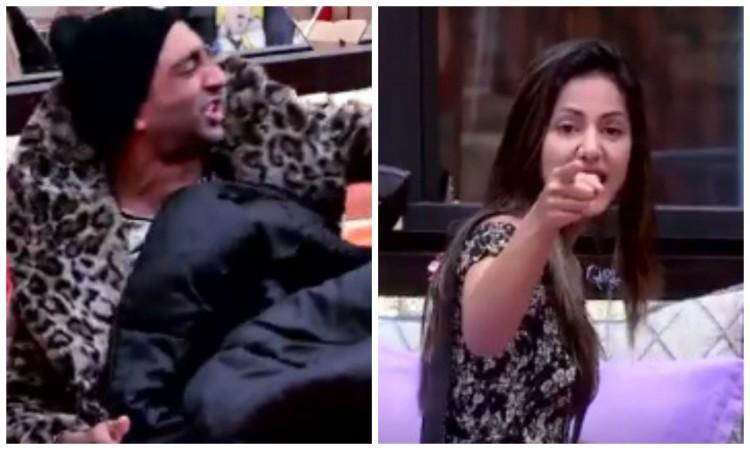 Akash Dadlani and Hina Khan in Bigg Boss 11 Akash Dadlani and Hina Khan in Bigg Boss 11