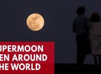New Years Day supermoon seen from around the World