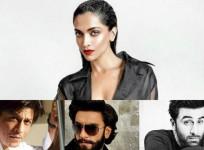 Deepika Padukone, Shah Rukh Khan, Ranveer Singh, Ranbir Kapoor