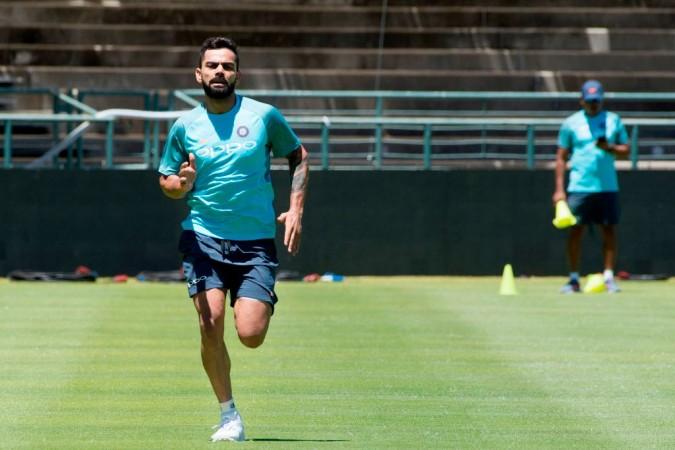 Virat Kohli runs during a training session at the Newlands Cricket ground on January 3. Virat Kohli