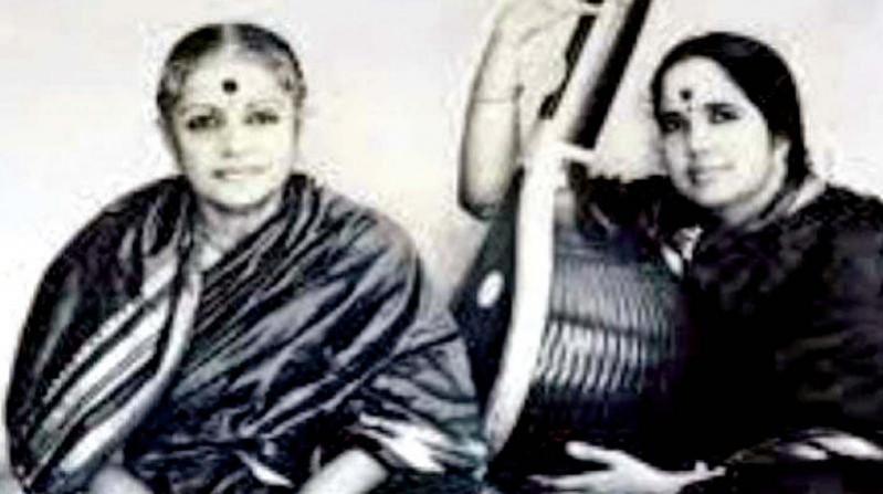 M.S. Subbulakshmi with Radha Viswanathan Radha Vishwanathan