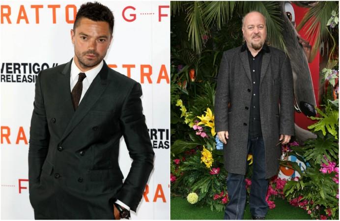 Dominic Cooper (L); Bill Bailey The Grand Tour Season 2 Celebrity Face Off
