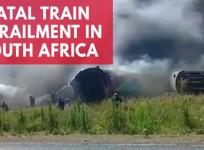 Fatal train derailment in South Africa leaves at least 14 dead, hundreds injured
